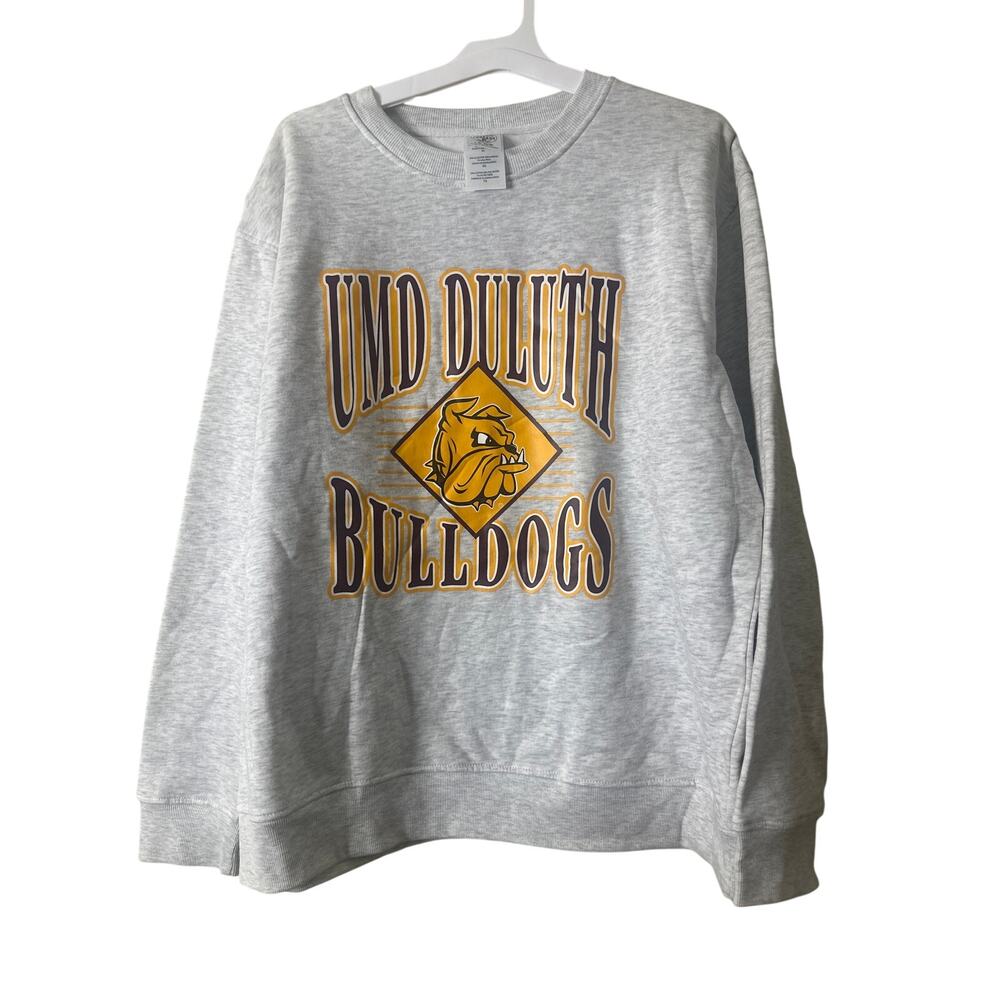 Rivalry Threads Duluth Bulldogs Hoodie Mens Grey Heather Pullover XL 7